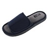 CTM Men's Supportive Open Toe Hook and Loop Slide Slippers - 2 of 4
