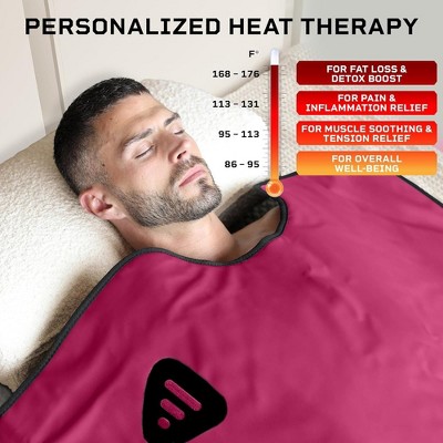Large Purple Far Infrared Sauna Blanket for Home Detox