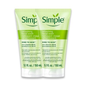 Simple Kind To Skin Refreshing Facial Wash - Face Cleanser - 2 pc - 1 of 4