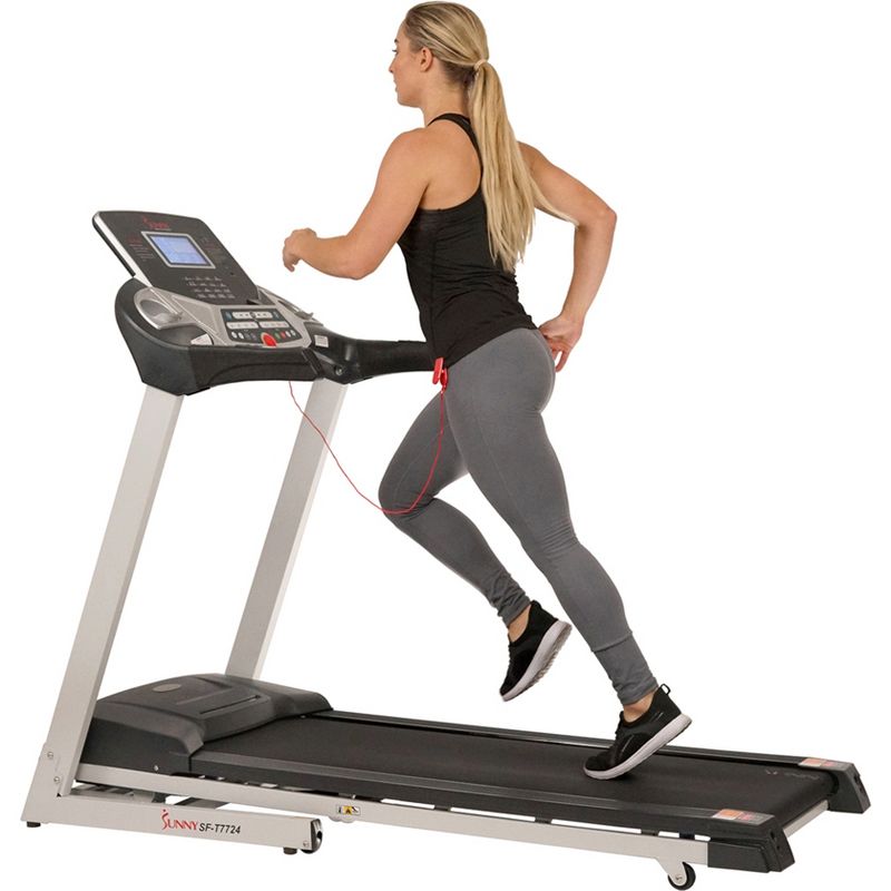Sunny Health &#38; Fitness Energy Flex Motorized Treadmill - Gray, 3 of 13