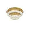 Elegant Lighting Bowen 2 - Light Flush Mount in  Satin Gold - 2 of 4