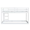 YOOCOZZ Twin over Twin Solid Rubber Wooden Floor Bunk Bed with Ladder - 4 of 4