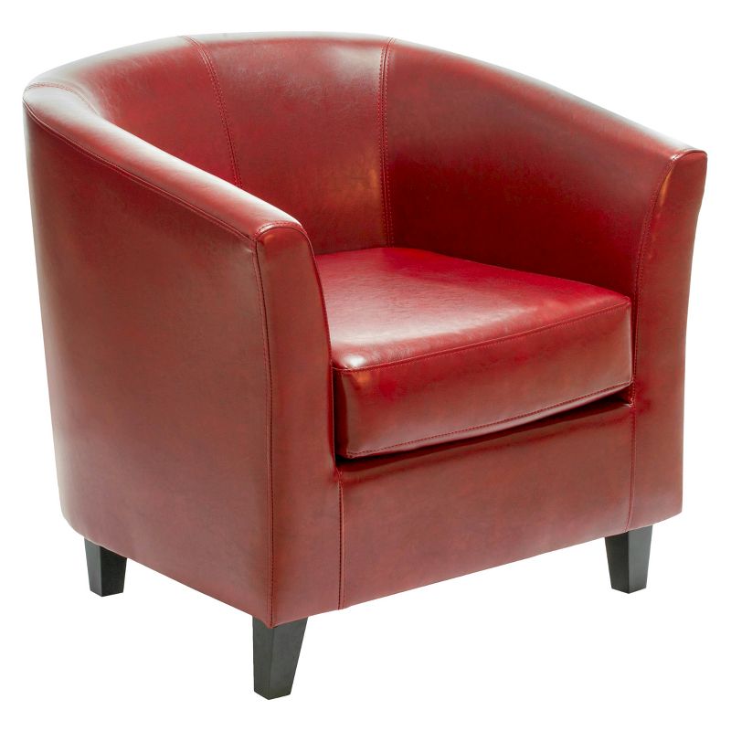 Preston Club Chair Oxblood Red - Christopher Knight Home, 1 of 6