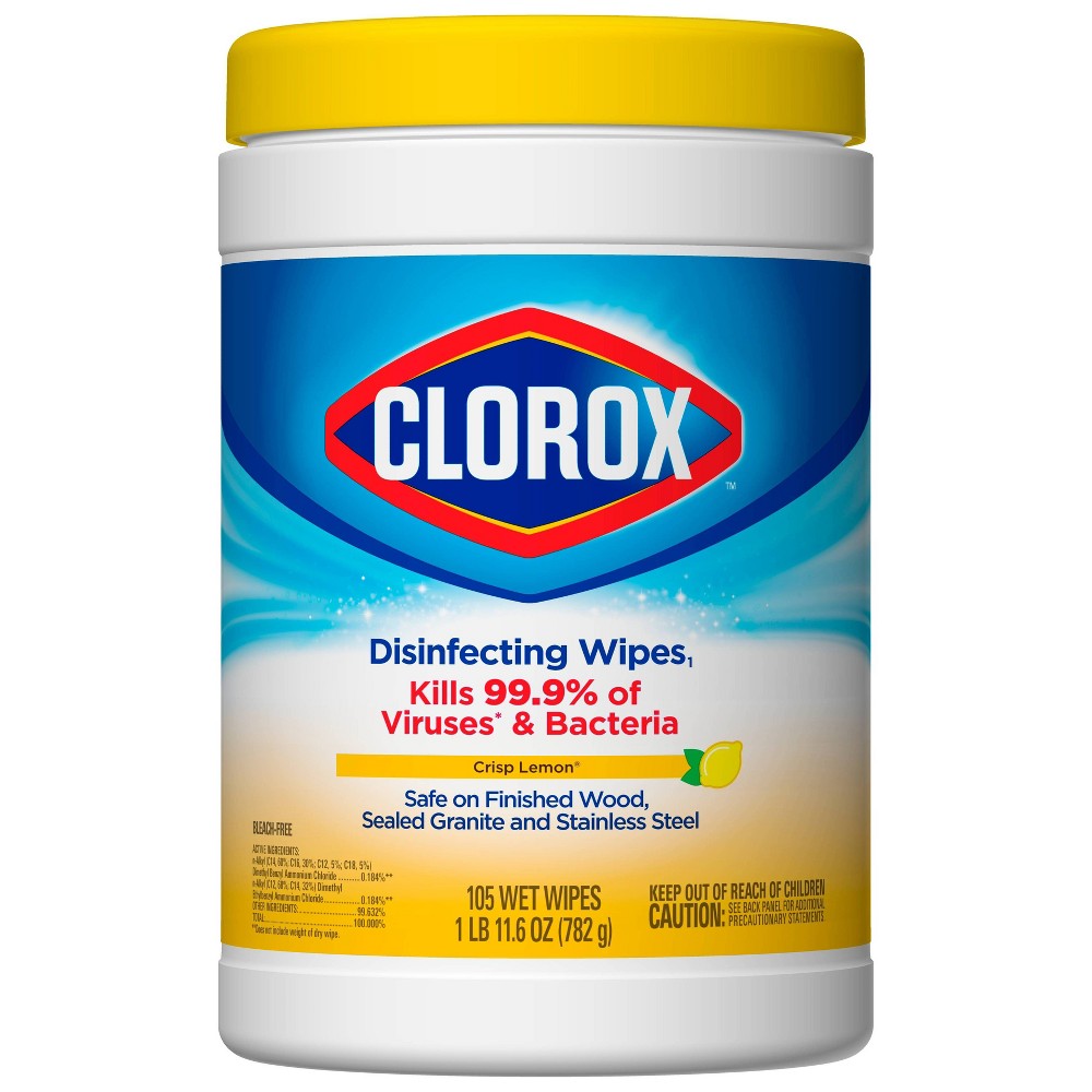 UPC 044600017273 product image for Clorox Disinfecting Wipes Bleach Free Cleaning Wipes - Crisp Lemon - 105ct | upcitemdb.com