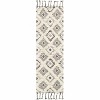 Hauteloom Sultan Charcoal/Beige  Tassel Wool Rug - 2 of 4