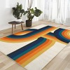 COZONY Washable Runner Mat, Non-Slip Low Pile, Abstract Pattern Rug for Hallway, Kitchen, Laundry Room - 2 of 4