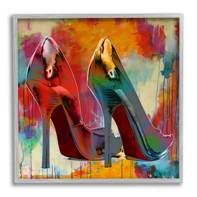 Stupell Industries Urban Style Glam Heels Framed Giclee