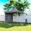 10' x 10' Heavy Duty Pop Up Canopy Tent with Sidewall, UPF50+ Instant Sun Shelter with Storage Pockets - 3 of 4