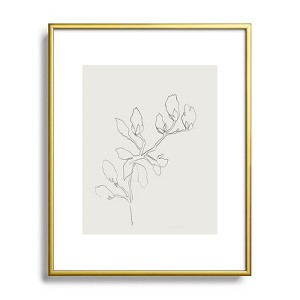Megan Galante Floral Study No 3 Metal Framed Art Print - Deny Designs - 1 of 4