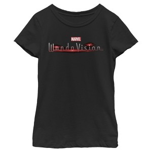 Girl's Marvel WandaVision Official Logo T-Shirt - 1 of 4