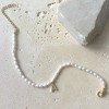 Adornia 14k Gold Plated Freshwater Pearl with Pave Letter Bracelet - 3 of 4