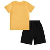 Little Kid Shorts Sets Kids Summer Beach Outfit  Pulm Leaves Pattren Short Sleeve Shirt Top with Shorts Suits - 2 of 4