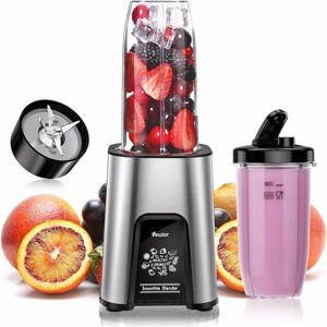 BestParts 900W Personal Blender with 6-Leaf Blades, 2 Travel Cups & Lid – High-Speed Smoothie Maker - 1 of 4