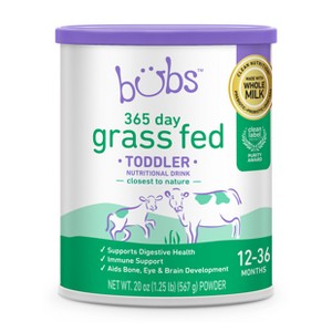 Bubs Grass Fed Toddler Nutritional Drink Canister - 12-36 Months - 20oz - 1 of 4