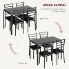 5-Piece Dining Table Set with 4 Chairs Set - 4 of 4