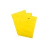 JAM Paper 6 x 9 Open End Catalog Colored Envelopes with Clasp Closure Yellow Recycled 25/Pack - 3 of 4