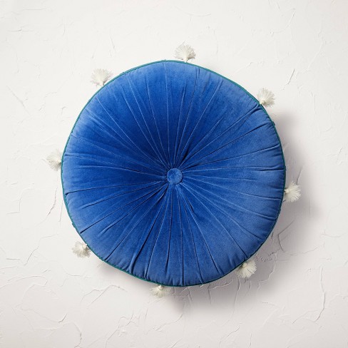 Blue 2024 circle pillow