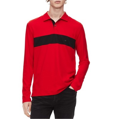 Calvin Klein Mens Colorblocked Polo Shirt