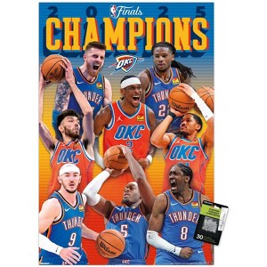 Trends International NBA Oklahoma City Thunder - 2025 NBA Finals Champions Unframed Wall Poster Prints - 1 of 4