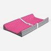 Bacati - Owls Pink/Gray Pink Dots Girls Cotton Changing Pad Cover - 2 of 4