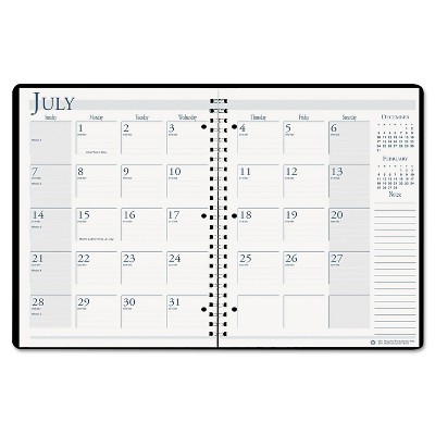 House of Doolittle Spiralbound 14-Month Academic Appt Book 11 x 8 1/2 Black 2021-2022 26302