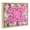 Stupell Industries Pink Neon Glam Flowers, 31" x 25" - 3 of 4