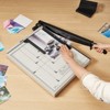 VEVOR Paper Cutter, Guillotine Trimmer, 18" Cut Length, 15 Sheets Capacity,Heavy Duty Guillotine Paper Cutter with Guard Rail/Blade Lock, Black&White - 2 of 4