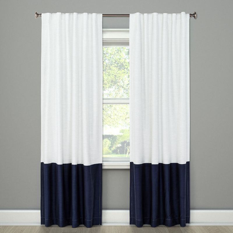1pc Blackout Color Block Window Curtain Panel - Project 62™, 1 of 9
