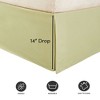 Tailored 14" Drop Bed Skirt, 100% Brushed Microfiber by Sweet Home Collection® - 2 of 3