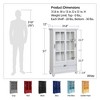 Ameriwood Home Aaron Lane Bookcase with Sliding Glass Doors - 4 of 4