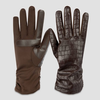 Isotoner Faux Leather Gloves - image 2