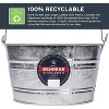 Behrens Hot Dipped Galvanized Steel Utility Pail, Silver, 4.25 Gallon - 3 of 4