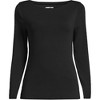 Lands' End Women's Long Sleeve Polished Essentials Boatneck Top - 3 of 3
