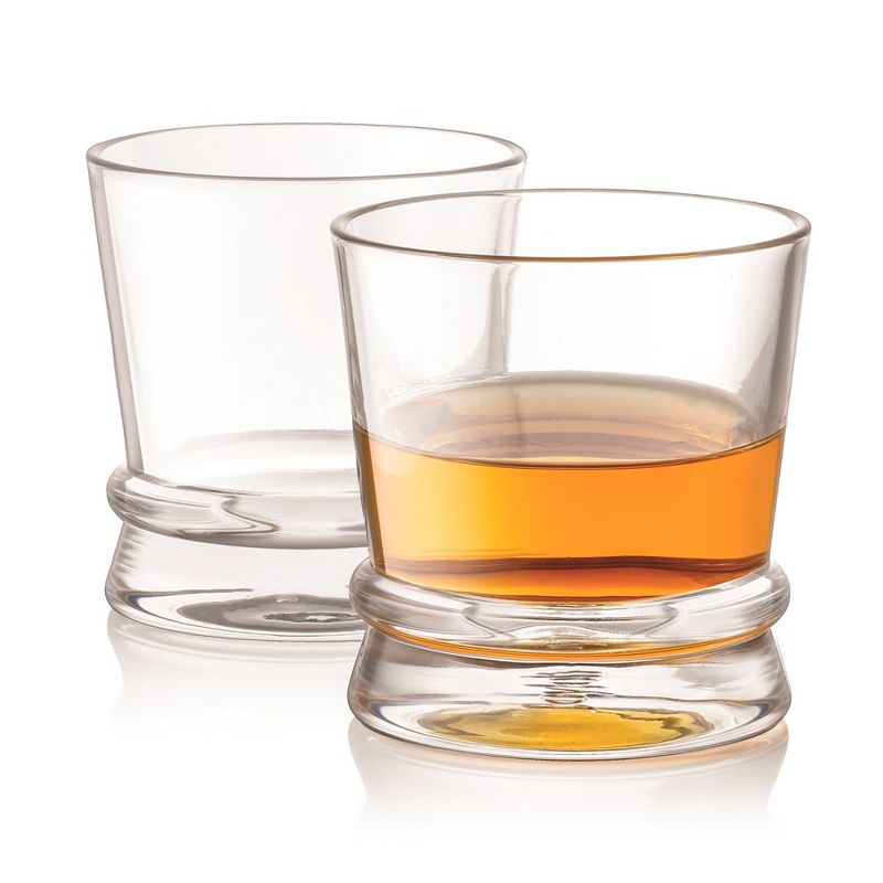 JoyJolt Afina Scotch Glasses, Old Fashioned Glasses - Set of 2 Whiskey Glass for Liquor - 10-Ounce, 1 of 9