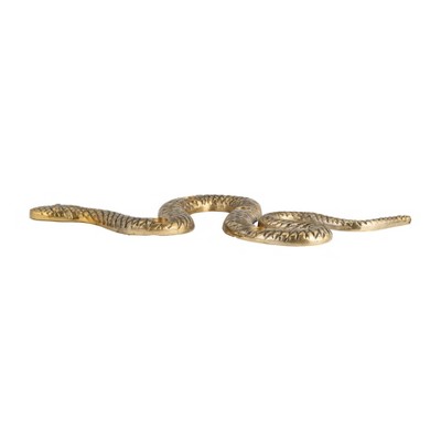 Snake Candle Holder - Modern Aluminum Decorative Taper Holder for Home & Office - 1" Gold