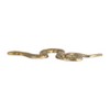 Snake Candle Holder - Modern Aluminum Decorative Taper Holder for Home & Office - 1" Gold - 2 of 4