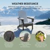 WestinTrends Nantucket Outdoor Patio HDPE Resin Folding Adirondack Chairs With Cup Holder and Phone Holder (Set of Four) - 3 of 4