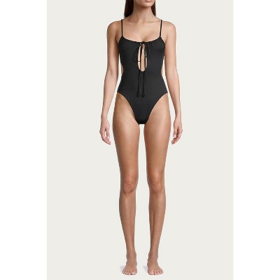 Women's RUCHED CUTOUT ONE PIECE - WE WORE WHAT
