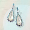 Ross-Simons Mother-Of-Pearl Doublet Drop Earrings With 5.80 ct. t.w. Swiss Blue Topaz and 1.60 ct. t.w. Iolites in Sterling Silver - 3 of 4