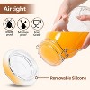 0.5-gallon large glass jars with lids, set of 3 large Mason jars, glass jars with sealing lids, suitable for kitchen。 - 4 of 4