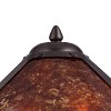 Robert Louis Tiffany Traditional Accent Table Lamps 19" High Set of 2 Bronze Pottery Natural Mica Shade for Bedroom Bedside Office - 3 of 4