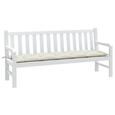 vidaXL Garden Bench Cushion Melange Cream 70.9"x19.7"x2.8" Fabric