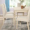 Dexmalle Urban Style Wired White Finish Wood Turned-Leg Dining Table - 2 of 4