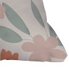 26"x26" Deny Designs Menina Lisboa Spring Colorful Flowers Square Outdoor Throw Pillow Blue - 2 of 4