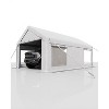 13x20 Ft Carport with 4 Windows, Car Port with 220g PE Tarp, 8 Sandbags, 2 Roll-Up Doors for Full-Size Pickups, Bass Boats, Tractors, and SUVs - 2 of 4
