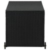 VidaXL Patio Storage Box Black 47.2"x25.6"x24" Poly Rattan - 3 of 4
