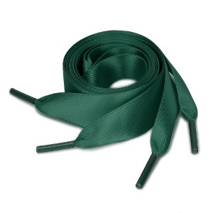 Elerevyo Women's Satin Flat Ribbon Shoelaces Sneakers Canvas Shoestrings 2 Pairs - 1 of 4