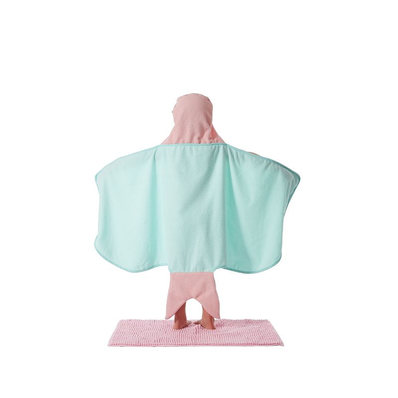 Kate Aurora Montauk Accents Complete 5 Piece Juvi Mermaid Themed Fabric Shower Curtain Bathroom Set, 3 of 15