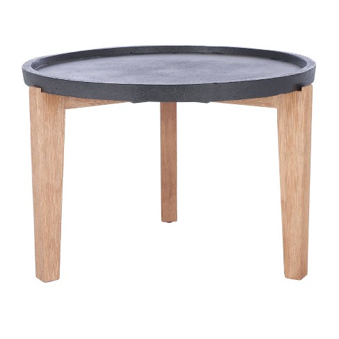 Valton Side Table Natural Black Safavieh Target