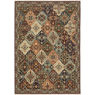 Oriental Weavers Lilihan 050X6 Red/ Multi Indoor Area Rug - 2'6" x 12'